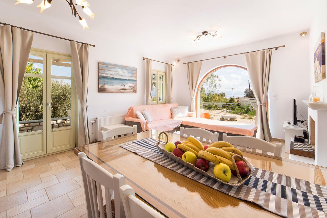 Villa San Dimitrio House On The Beach Логарас Экстерьер фото